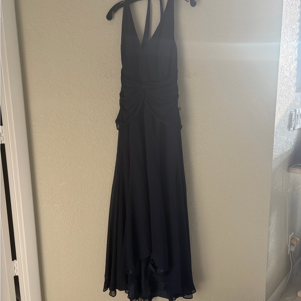 New Bill Levkoff Plus Size 18 Navy Formal Gown Dress Prom Mother